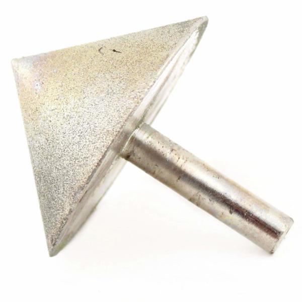 55mm Diamond Grinding Head Points Rotary TAPER Single Type Angle Drills Chamfer Hole Coated Of Glass