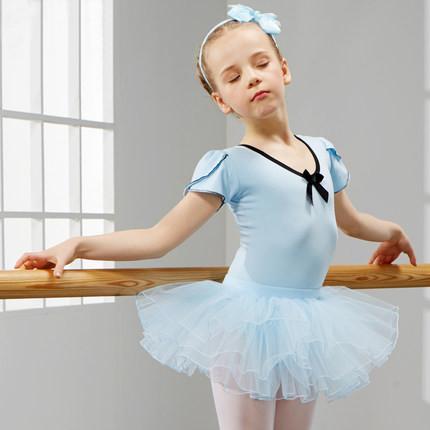 Children's dance dress girls ballet dance leotard with tutu skirt