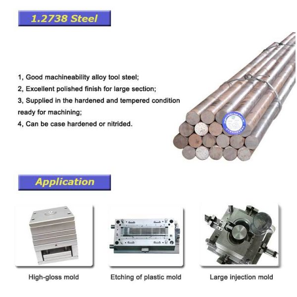 Plastic Mold Tool Steel Round Bar Stainless Steel Material High Hardness