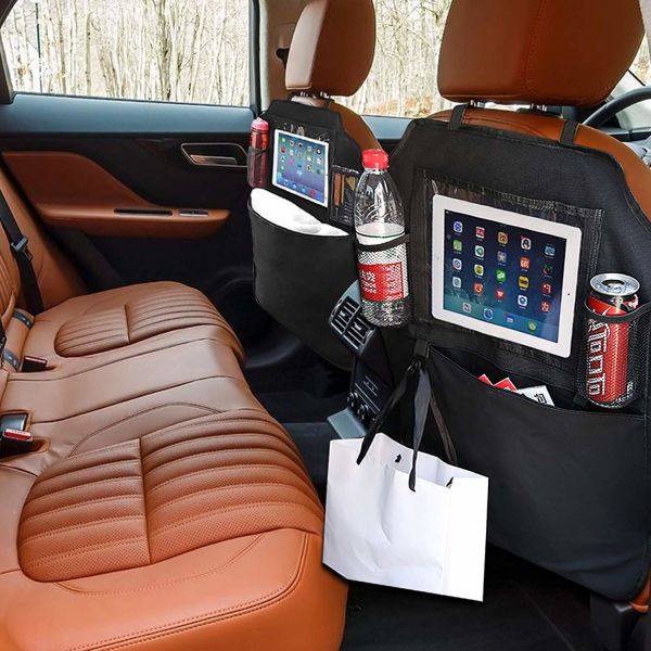 Protector Car Trunk Organizer Bag Seat Back Cover Waterproof Organizer Hooks Large Storage Pockets