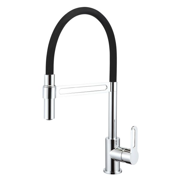 Black Pull Out Spray Kitchen Tap Hollow Handle Kitchen Sink Water Faucet