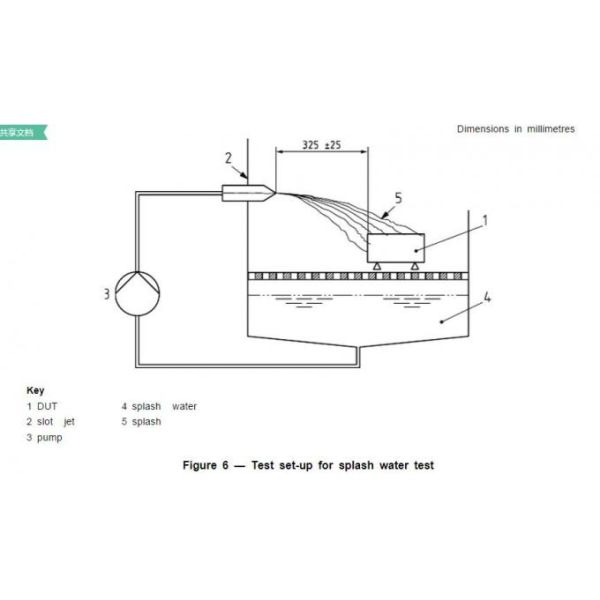 Splash Water Ingress Protection Test Equipment For Road Vehicles