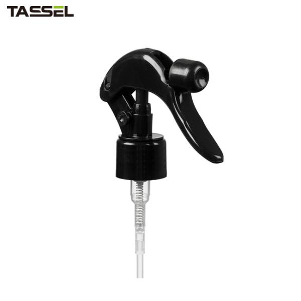 Pulverizador preto 28-400 do disparador da garrafa 28/410 24/410 de 24mm 28mm com botão de fechamento