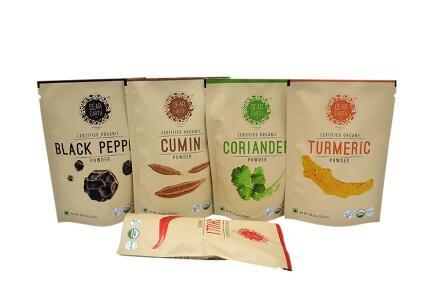 Food Grade Packaging Custom Stand Up Dried Fruit Mango Multilayer Kraft Paper Bag With Tear Notch