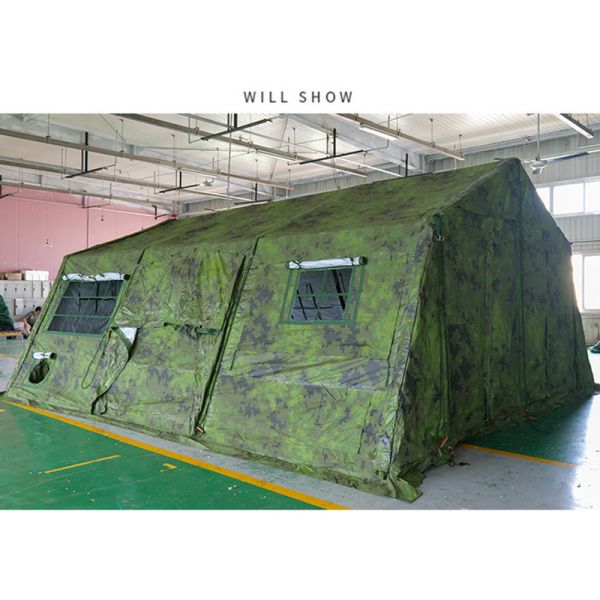 30㎡ Waterproof Windproof Frame Tent Command Field Folding Camouflage Tent