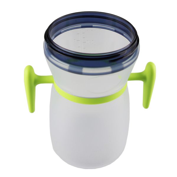 Latex Free 9oz Baby Silicone Feeding Bottle Silicone Infant Bottle Feeding With Handle Age 0-2 Years