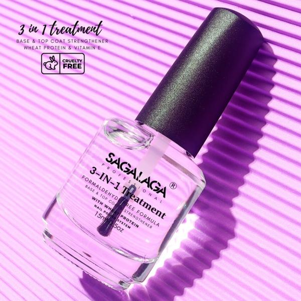 OEM Salon Quality Nail Strengthener Treatment for Nails Care Repair Clear Nail Polish Base Coat 15ml Bottle