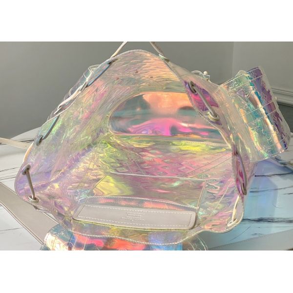 LV PVC Transparent Iridescent Luxury Brand Backpack Monogram Printing