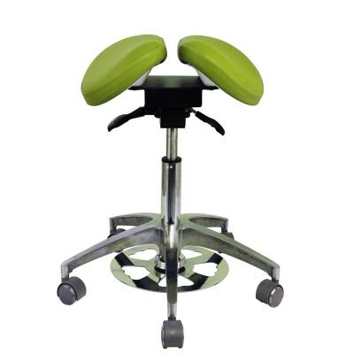 Beauty Salon Comfortable chair Green Micro Fiber dentist stool Saddel Shape Dentist Chair