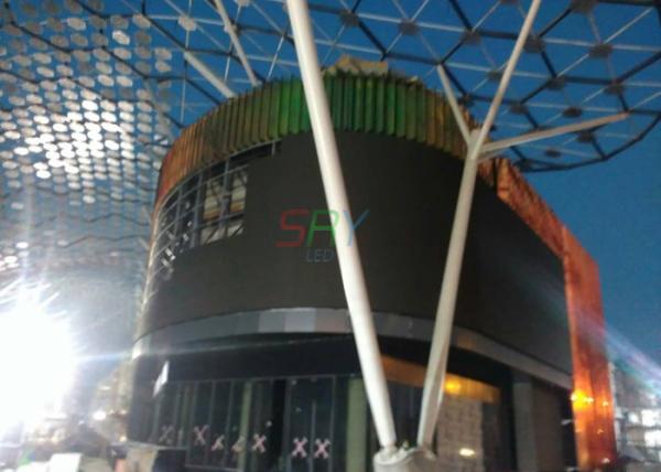 Commercial 5mm Full Color curved led wall 6500nits advertising LED display Ultra Bright
