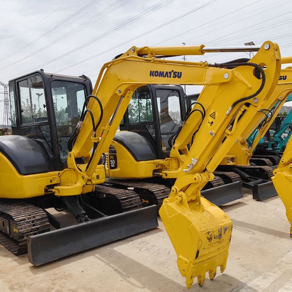 Used Komatsu PC50MR Construction Sales Excavators Backhoe Mini 5.5 Ton
