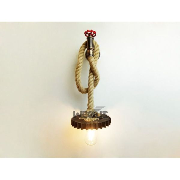 Loft Industry Rope wind wall lamp Edison light fixture e27 wall light （WH-VR-48）