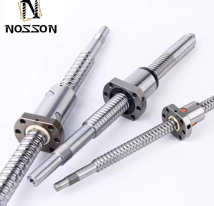 Polishing High Precision Left Hand Thread Ball Screw With Flange Single Ball Nut For CNC Linear Guide Module Chrome Plated