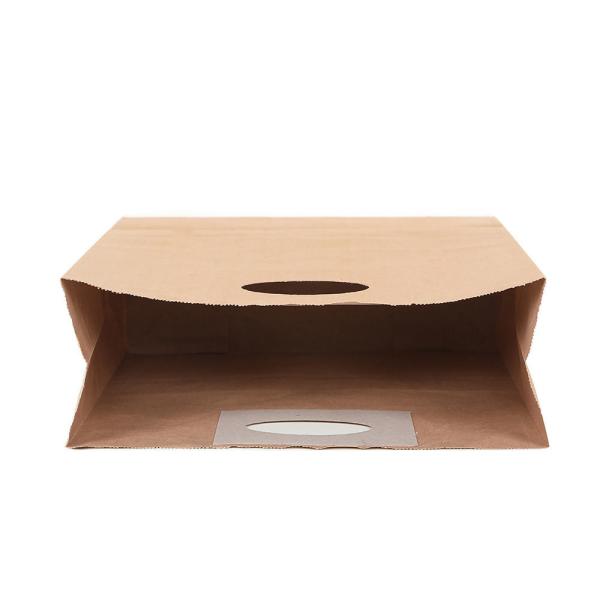 Custom Recyclable Paper Gift Bags Brown Kraft Paper Bags With Die Cut Handle