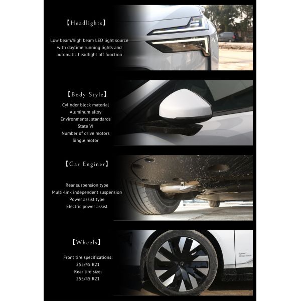 Депозит высокий совпадение 2023 Polestar 4 Чистый электрический внедорожник с фиксированным коэффициентом передач 1 передачи