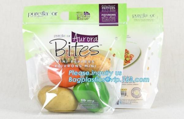 Stand Up Roasted Chicken Packaging Bags With Zip Top hot roast, rotisserie chicken bag, microwaveable bag, slide plastic