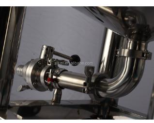 1000L Vertical Stainless Steel Storage Tank With Wheel Agitator