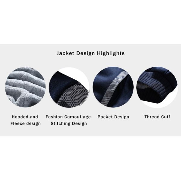 Knitted Fabric M-6XL Plush Sweatshirt Set Large Size Hooded Coat Cardigan for Men
