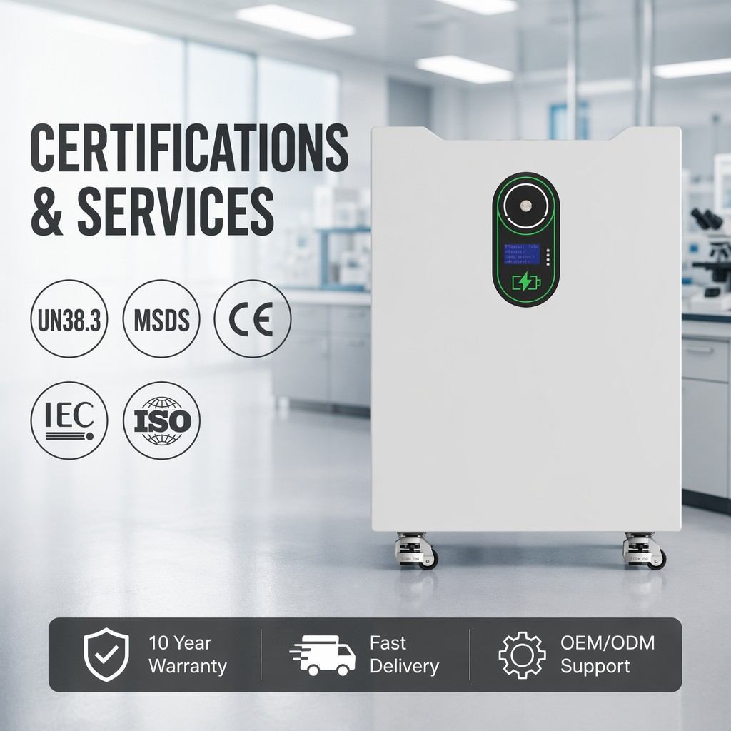 51.2V 314Ah 16kWh Floor-Mounted LiFePO4 Battery with Wheels Whole Home Solar Energy Storage System Tianon