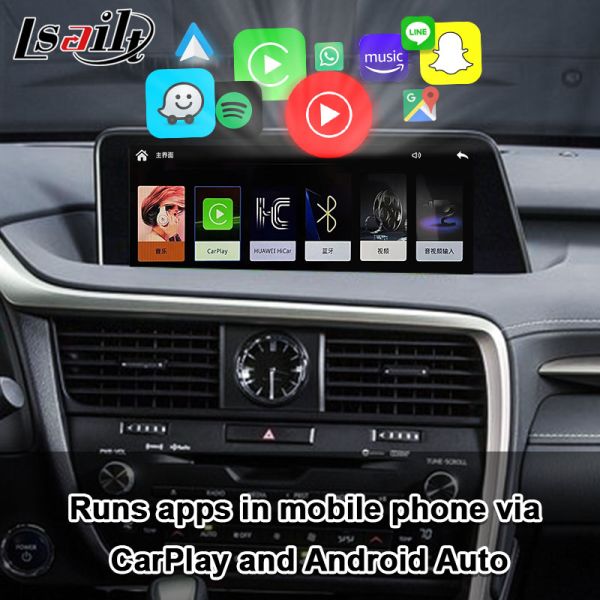 Интерфейс Lexus CarPlay для RX450H 2016-2022 RX350 Поддержка беспроводного Android Auto, камеры