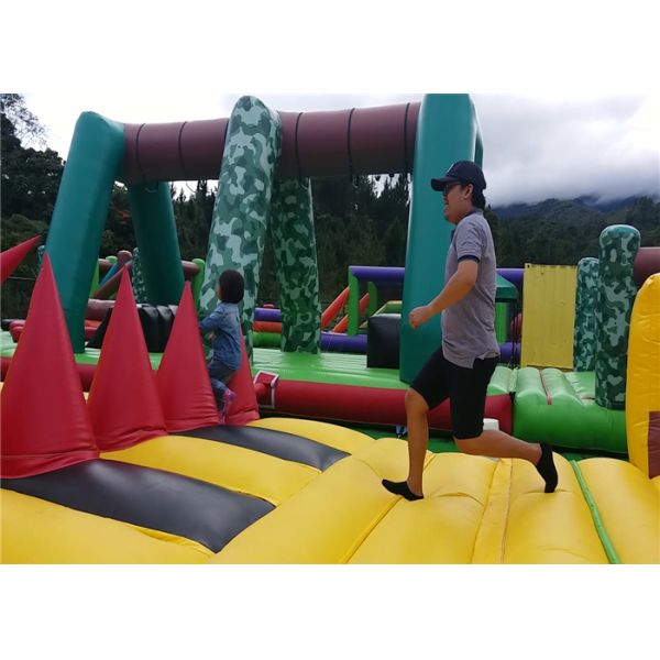 На открытом воздухе раздувная потеха 5К, доказательство воды дома 44м*42м*5м Л*В*Х прыжка крупного плана