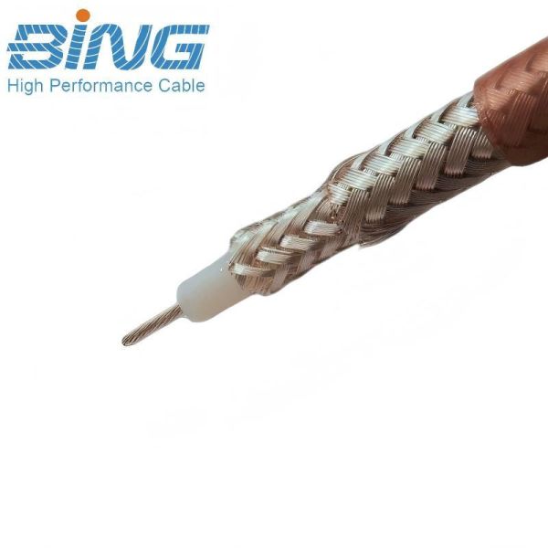 RG393 MIL-DTL-17 Compliant 5000V High Power Coaxial Cable for Defense and Telecom