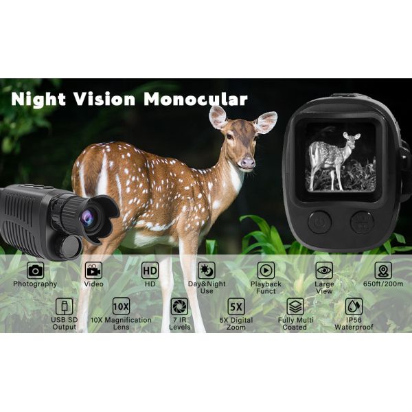 ODM Waterproof Night Vision Binoculars 1080p Full HD