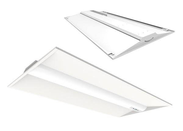 2x2 2x4 Led Troffer Fixture Steel Sheet 30w 40w Pc Cover 130lm/W