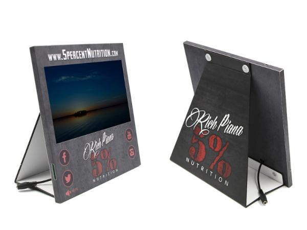 cardboard counter displays with LCD video player paper retail display cardboard video pop display