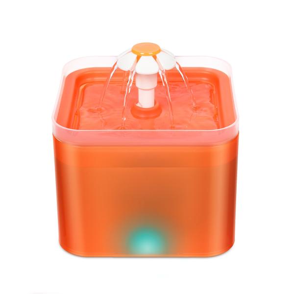 2L Pet Water Fountains Automatic Cat Drinking Water Fountains With LED