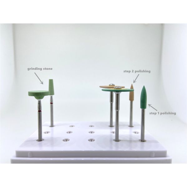 HP Shank Diamond Tooth Polishing Kit Chair Side Zirconia Finishing Kit