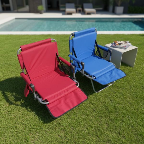 Outdoor Folding Aluminum Chairs for Living Room  Orthopedic Stadium Seats