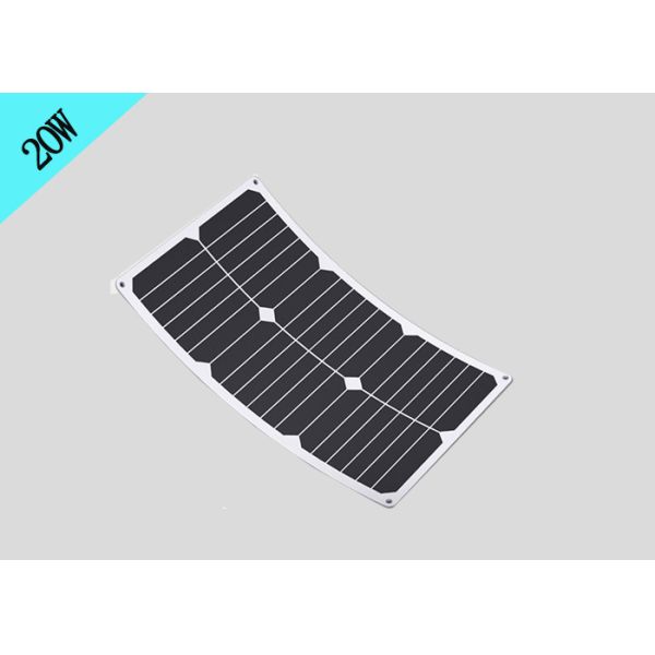 18V 0.9A Output Small Flexible Solar Panels Waterproof 20w Monocrystalline