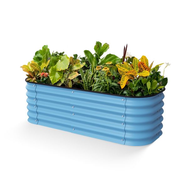 Antirust Large Galvanized Steel Planter Box Designed For Easy DIY