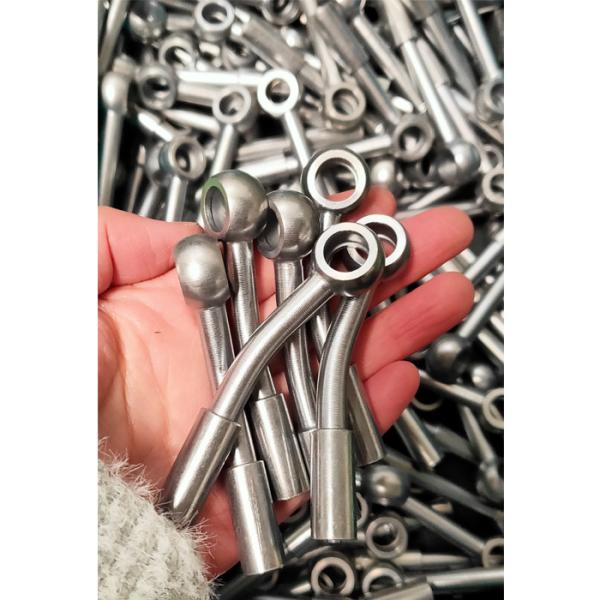 Aço inoxidável Encaixe de freio reto Banjo Diâmetro do orifício do olho 11,2 mm a -3 AN PTFE Extremidade da mangueira para mangueira de freio trançada