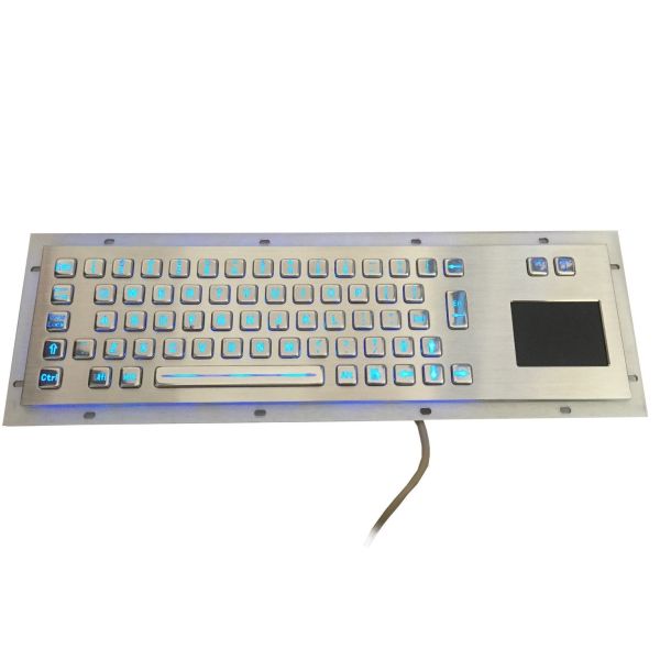 Illuminated USB Medical Grade Keyboard , Industrial Touch Screen Keyboard