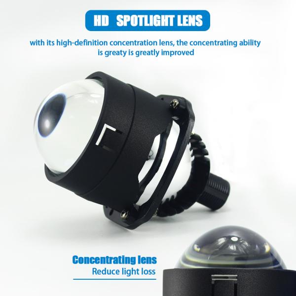 ETClite 16000Lm Super Bright Canbus Projector Led Lens 2.5 inch Led Headlight Bulbs 150W Hi Car Light