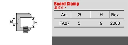 Adjustable Shelf Holder Mini Zinc Alloy Glass Clamp Shelf Support for Glass Shelf Bracket