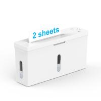 Nouveau équipement de bureau de niveau P5 CS201C A4 2 destructeur de feuilles pour bureau machine à découper du papier bureau couleur blanche