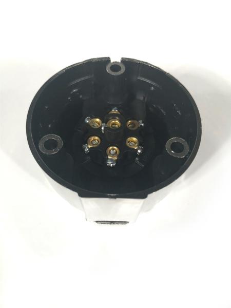 Chorme Plated 7 Prong Trailer Plug Adapter Trailer Electrical Socket