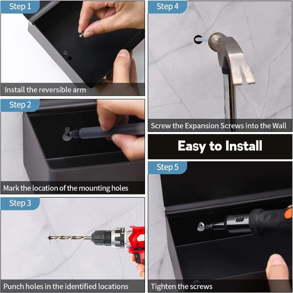 Polished Chrome Metal Stainless Steel Toilet Roll Dispenser For Bathroom Washroom Hotels