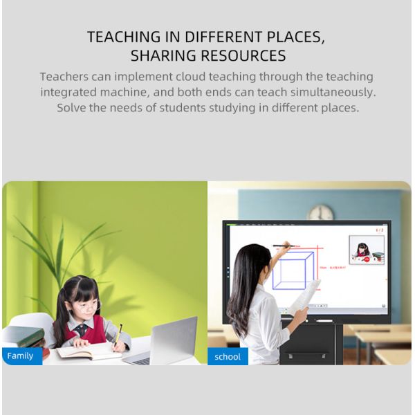 Flat Panel 3840x2160P 75 Inch Touch Screen Interactive Whiteboard TV