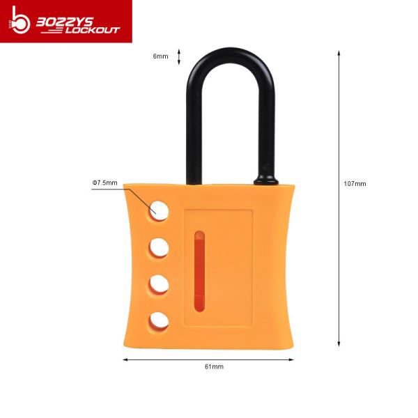 Multifunction Yellow Insulation Nylon Hasp Lockout Wear Resistant