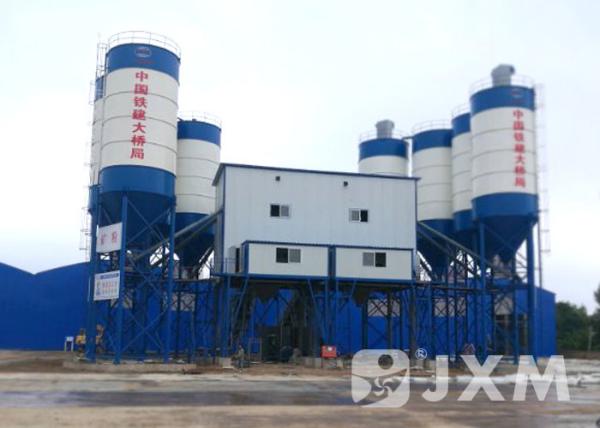 Stable Stationary Concrete Batching Plant  Dry Batch Plant 180 M3 Belt Conveyor