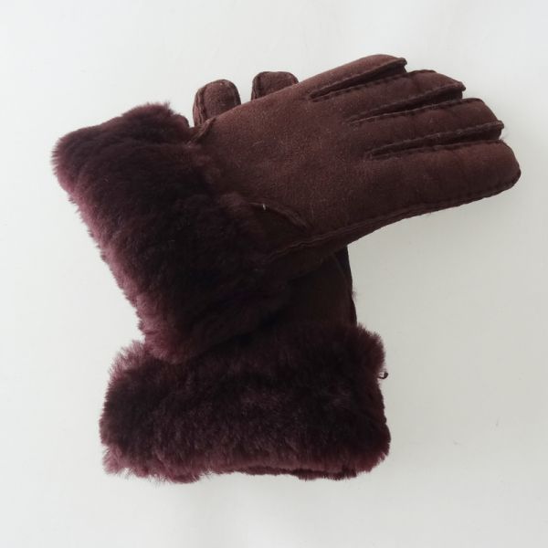 Wholesale factory price Shearling Sheepskin Gloves women ladies sheepskin gloves
