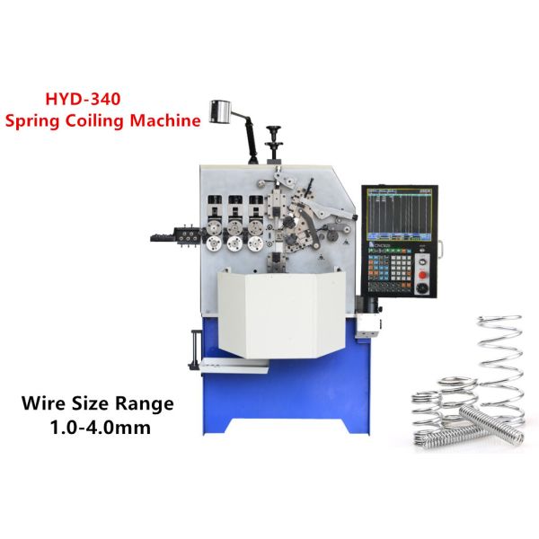 1.0 - 4.0mm Diameter Steel Spring Machine Three Axes For Multi Shape Springs