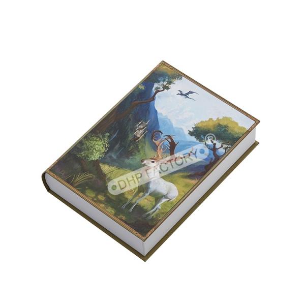 Boîte cadeau en forme de livre creuse fausse écologique