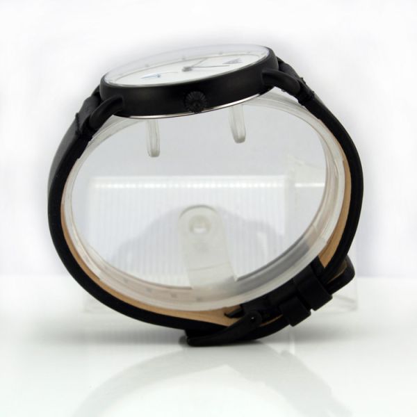 Men'S Fashion Luxury Stainless Steel Quartz Military Sport Leather Band Dial Wrist Watch