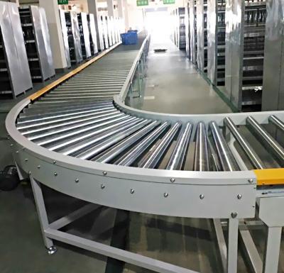 Ligne de convoyeur à rouleaux silencieuse avec hauteur de châssis personnalisée de 800 mm pour installations urbaines, vitesse de bande de 0 à 10 m/min