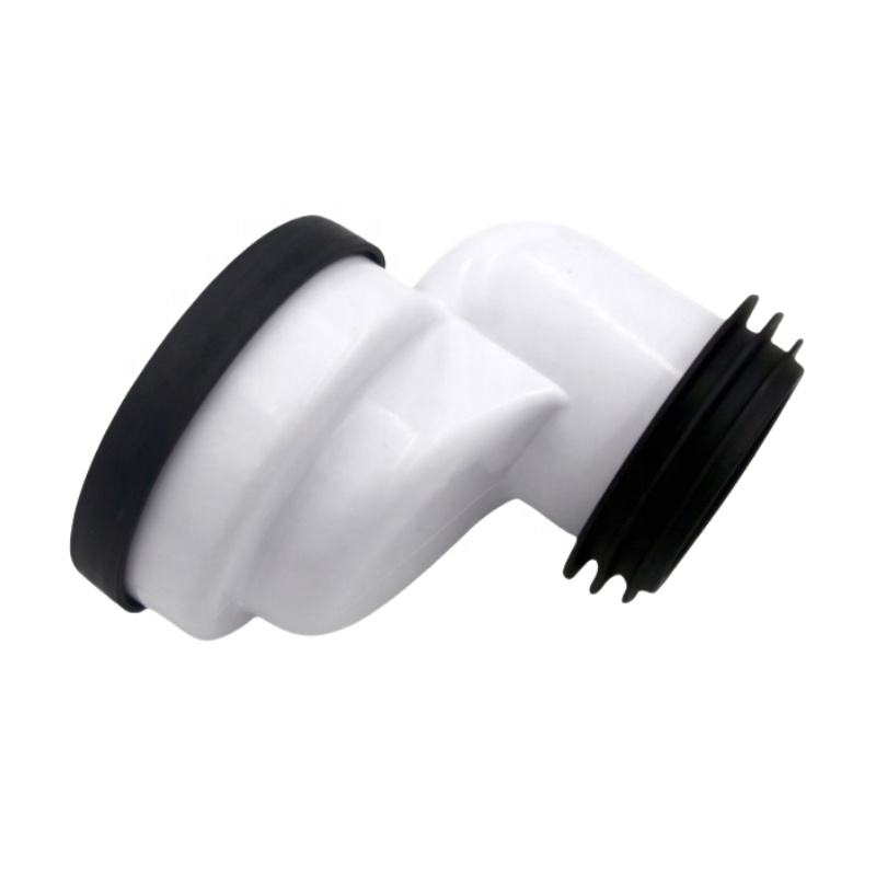 4-Inch Toilet Faucet Connector 90mm Offset Toilet Connection Adapter Bathroom Drain Pipe